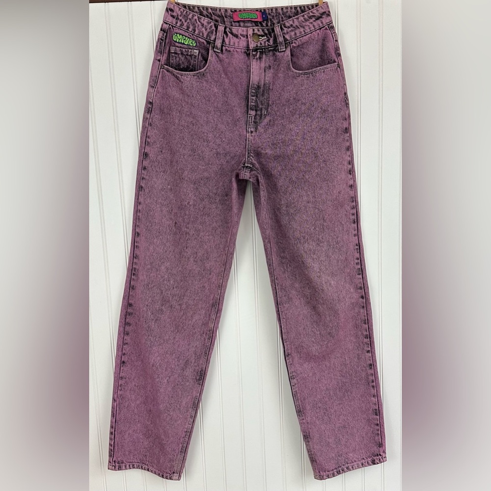 Empyre Tori Fuscia Acid Wash Skate Jeans